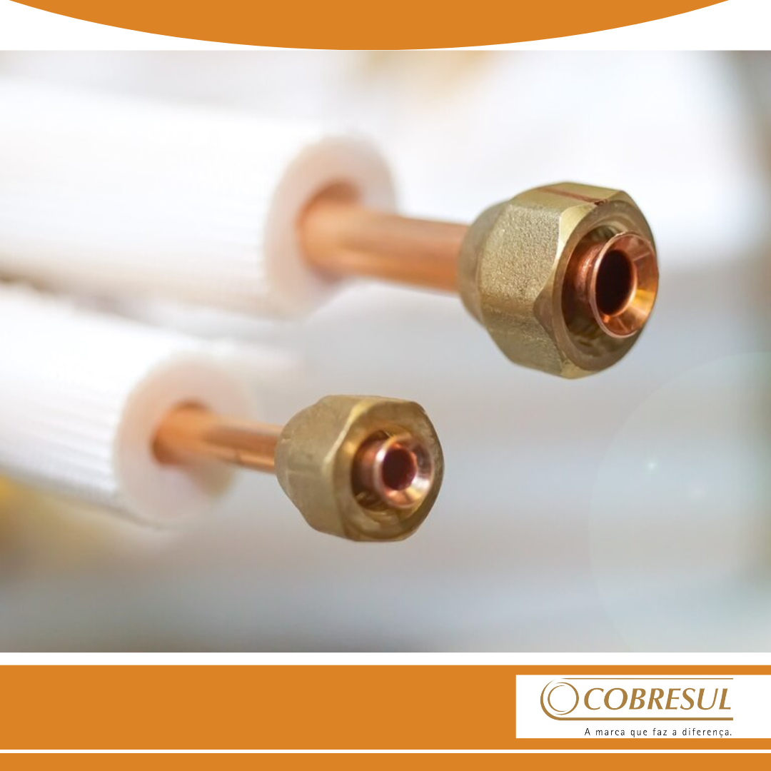 Por que tubos de cobre são utilizados em sistemas de ar condicionado?